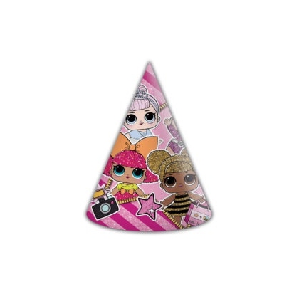 Párty klobúčiky L.O.L 6ks