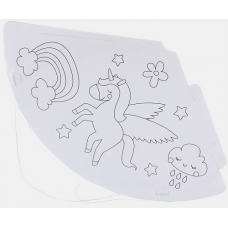 Party klobúky Jednorožec na vyfarbovanie