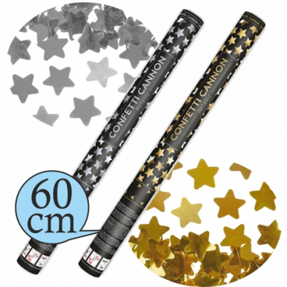 Konfety vystreľovacie HVIEZDY 60cm