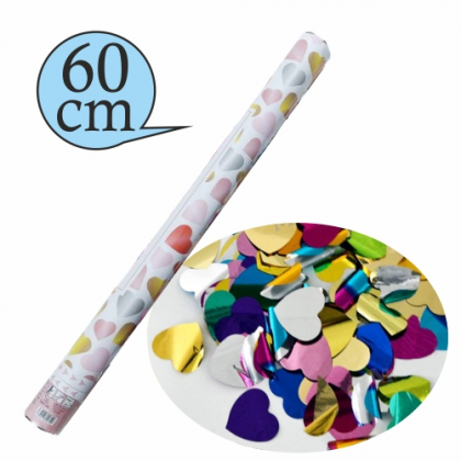 Konfety vystreľovacie SRDIEČKA 60cm