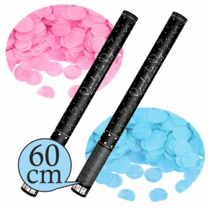 Konfety vystreľovacie Modré / Ružové 60cm