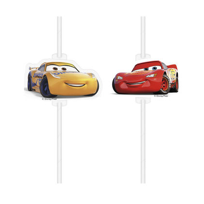 Papierové slamky Cars