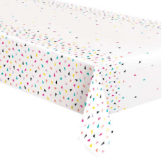 Obrus Biely  trojuhoľníky