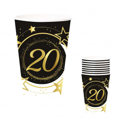 Poháre 20 narodeninové