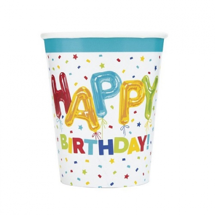 Poháre Happy Birthday