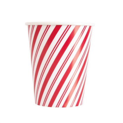 Poháre Červené pásiky