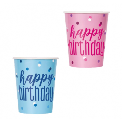 Poháre Happy Birthday 