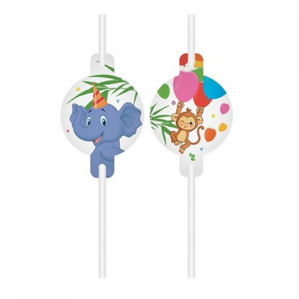 Papierové slamky Zvieratká