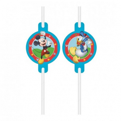 Papierové slamky Mickey Mouse
