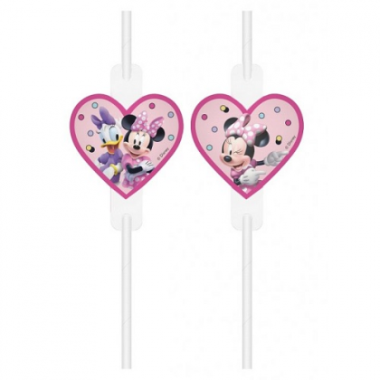 Papierové slamky Minnie Mouse