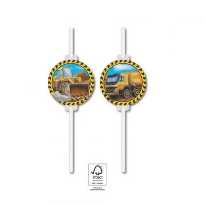 Papierové slamky Stavenisko