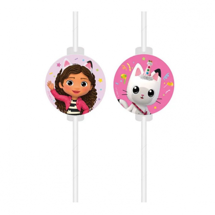 Papierové slamky Gabby a jej kúzelný domček