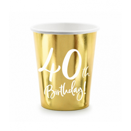 Poháre číslo 40 zlaté