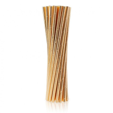 Papierové slamky rose gold 24 ks