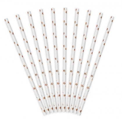 Papierové slamky s hviezdičkami