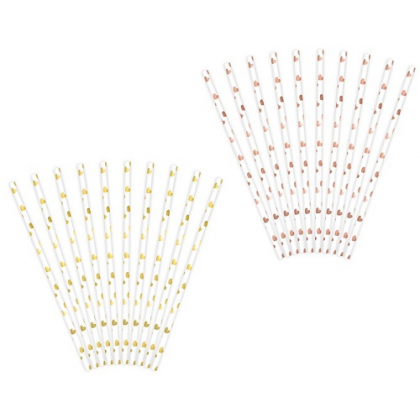 Papierové slamky Srdiečka