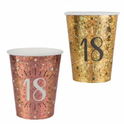 Poháre 18. narodeniny 10 ks