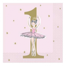 Servítky 1.narodeniny Baletka