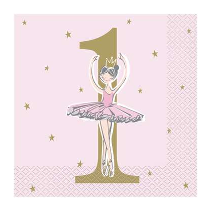 Servítky 1.narodeniny Baletka