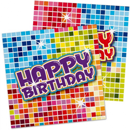 Servítky Happy Birthday