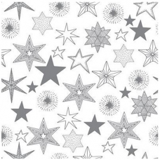 Servítky Hviezdy strieborné