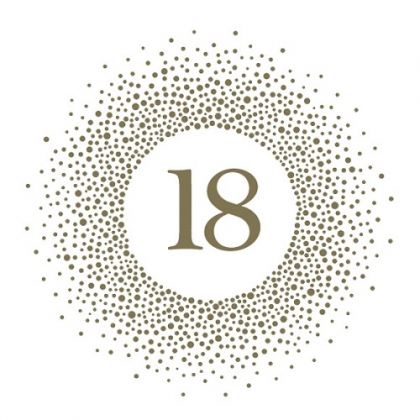 Servítky narodeniny 18