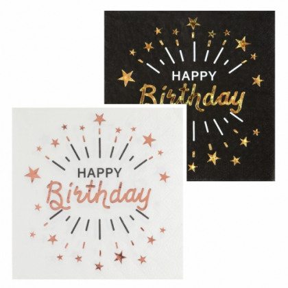 Servítky Happy Birthday