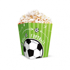 Krabička na popcorn Futbal /6ks/
