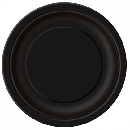 Papierové taniere čierne