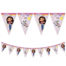 Vlajky Gabby a jej čarovný domček papierové