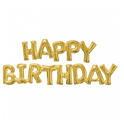 Balónový banner HAPPY BIRTDAY