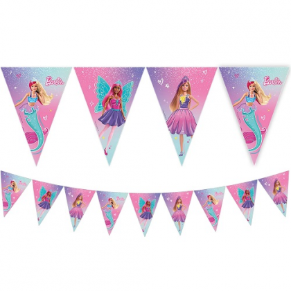 Vlajky Barbie papierové