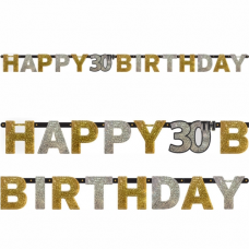 Banner Happy Birthday číslo 30