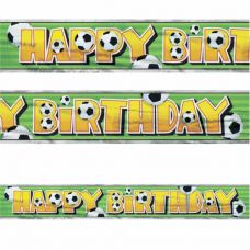 Banner Happy Birthday Futbal