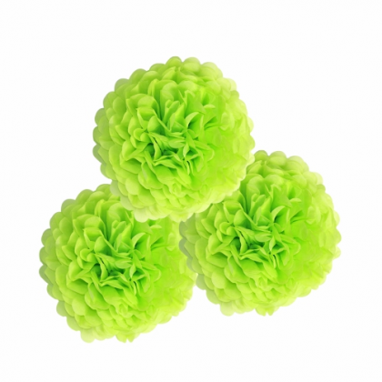 Pom pom bledo zelená brmbolec 25 cm 