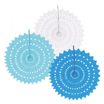 Rozetky modrý mix Ø 30 cm