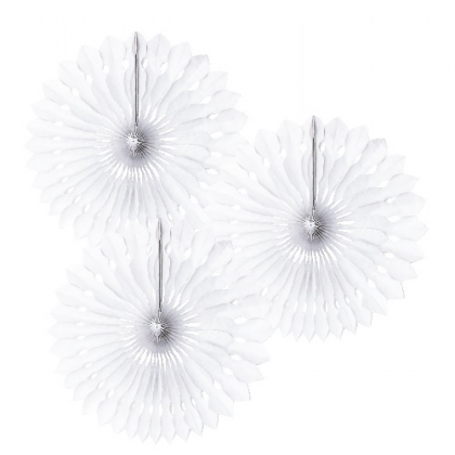 Rozetky biele Ø 30 cm