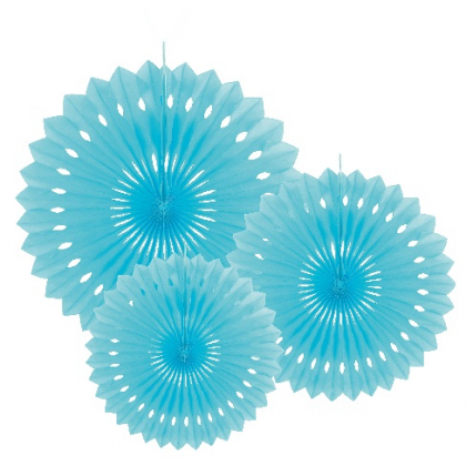 Rozetky modré sky blue /3ks/