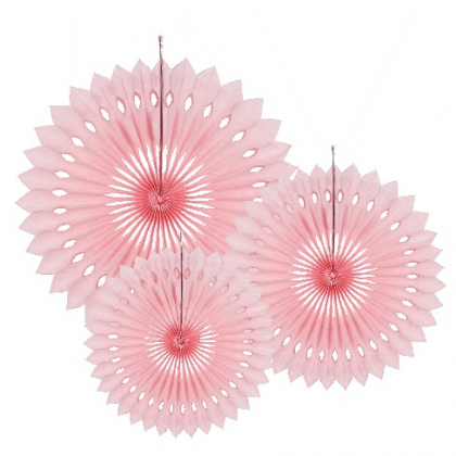 Rozetky bledo ružové /3ks/