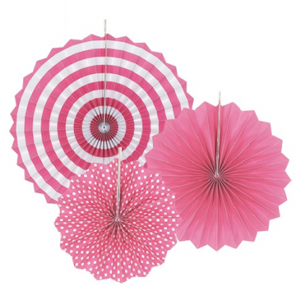 Rozetky ružový mix /3ks/