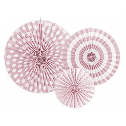 Rozetky pastelové ružové