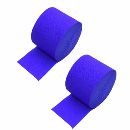 Krepová stuha modrá