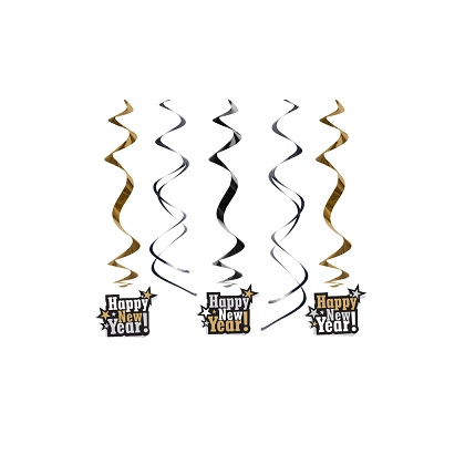 Špirála Happy New Year /5ks/