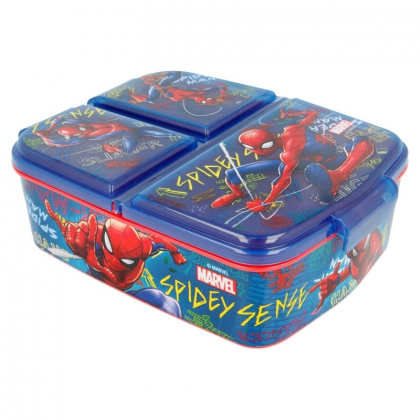 Desiatový box Spiderman 3-priehradkový