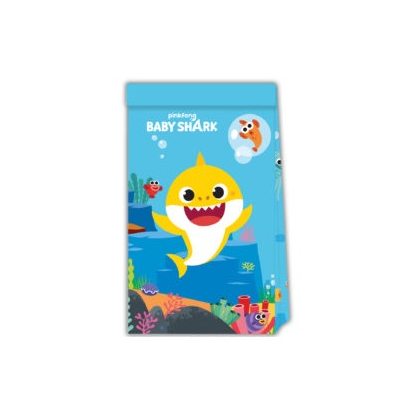 Darčeková taška Baby Shark 4ks papierová