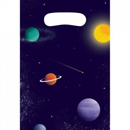 Papierová darčeková taška Vesmír 8 ks