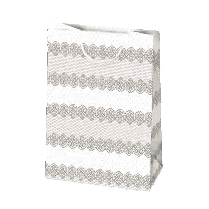 Darčeková taška biela s motívom