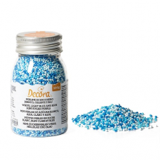 Cukrové perličky modro-biele 100g