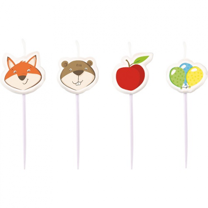 Sviečky na tortu Líška a Bobor