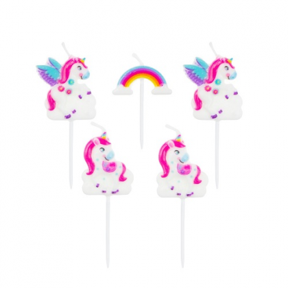 Sviečky na tortu Jednorožec